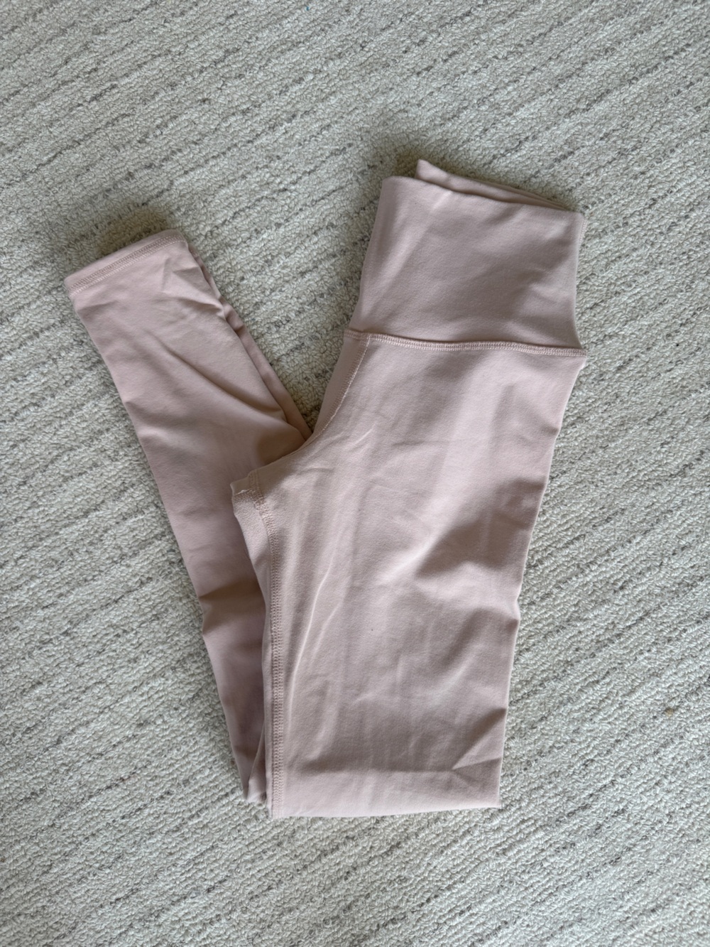 ALO Yoga Woman Blush Pink High-Waist Leggings